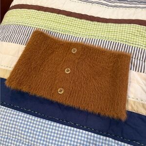 Jacquemus fur bandeau top